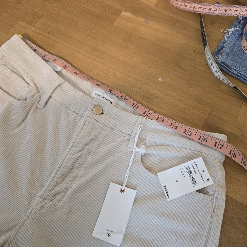 Good American Good Classic Bootcut Corduroy Pants 16×32 - Picture 9 of 16